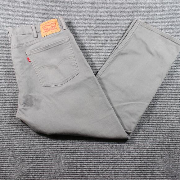 Levi’s 513 Jeans Mens 38x30 Gray Slim Straight Stretch Denim - Picture 1 of 11